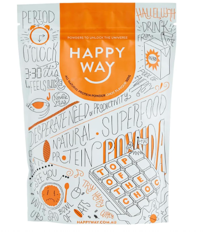 Happy Way Chocolate Whey Protein Powder 500g, High Protein Blend
