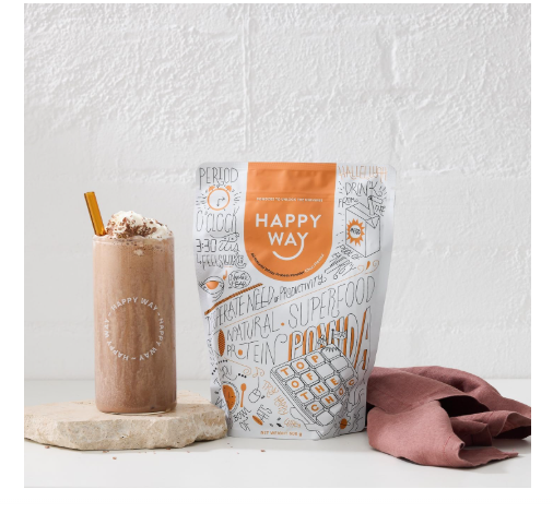 Happy Way Chocolate Whey Protein Powder 500g