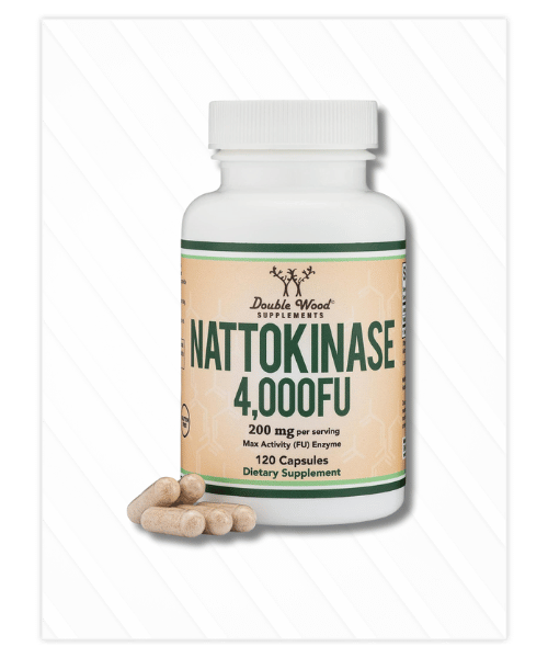 Nattokinase Supplement 4,000 FU – Cardiovascular & Circulation Support 120 Capsules | Double Wood Supplements
