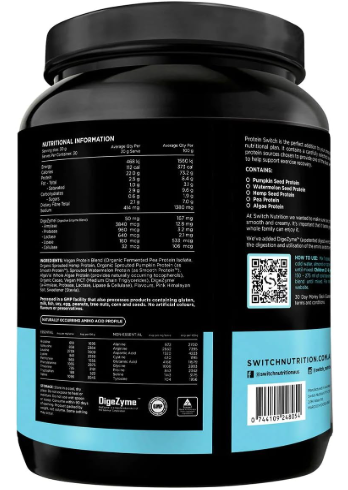 Switch Nutrition Protein Switch Chocolate Sea Salt Plant