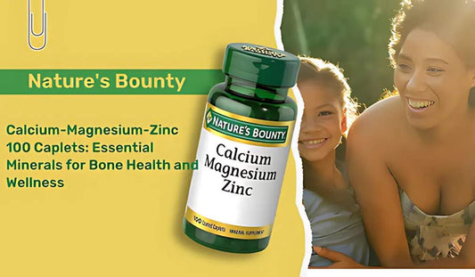 Nature's Bounty Calcium-Magnesium-Zinc 100 Caplets: Essential Minerals for Bone Health and Wellness