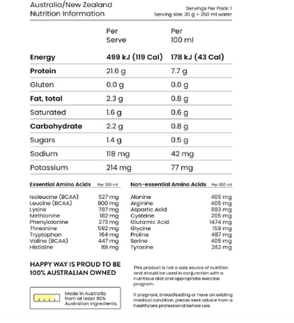 Happy Way Chocolate Whey Protein Powder 500g