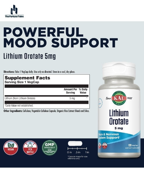 KAL-Lithium-Orotate-5mg-Low-Serving-Bioavailability-Mood-Support-120-VegCaps
