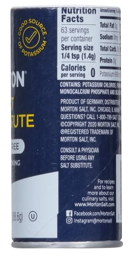 Morton Salt Substitute 3.12 oz