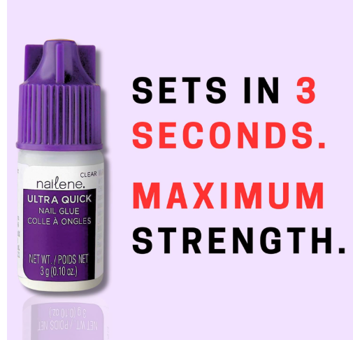 Nailene Ultra-Quick Nail Glue Clear 