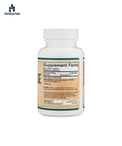 Nattokinase Supplement 4,000 FU – Cardiovascular & Circulation Support 120 Capsules | Double Wood Supplements