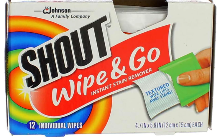 Shout Wipe & Go Instant Stain Remover Wipes