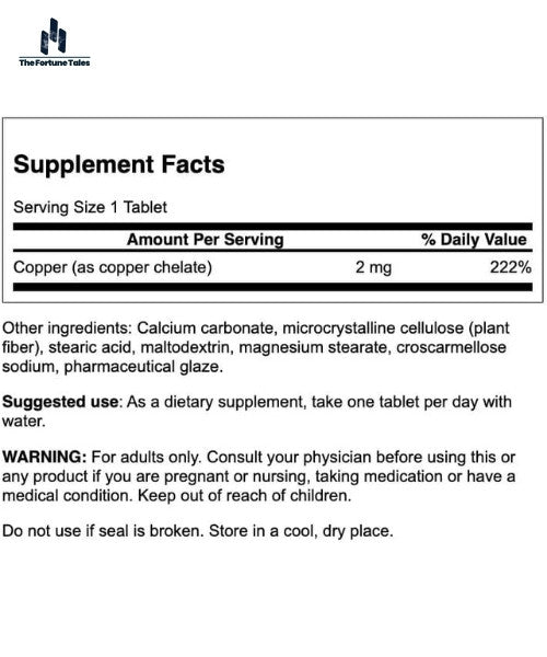 Swanson-Premium-Copper-2mg-300-Tablets-Antioxidant-Immune-Support