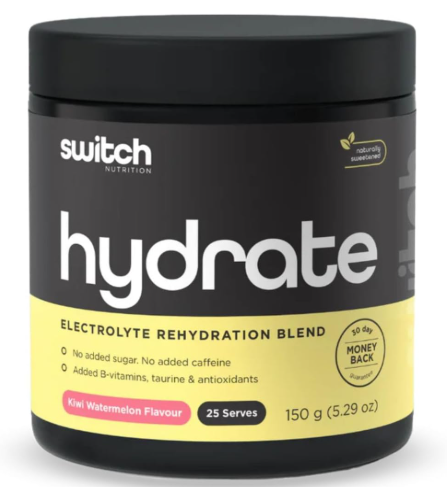Switch Nutrition Hydrate Electrolyte 25 Serves Kiwi Watermelon