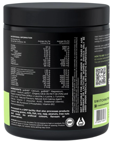 Switch Nutrition Keto Switch Raspberry
